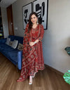 Ajarakh Buta Anarkali Suit Set