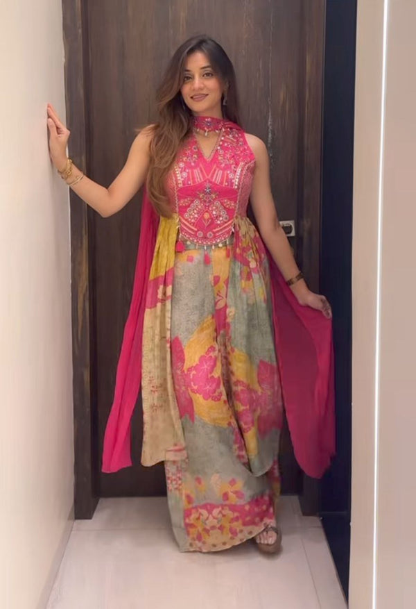 Elegant Hand Work Kurti Set