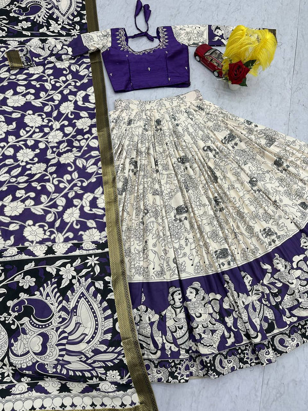 Casual Kalamkari Lehenga Choli