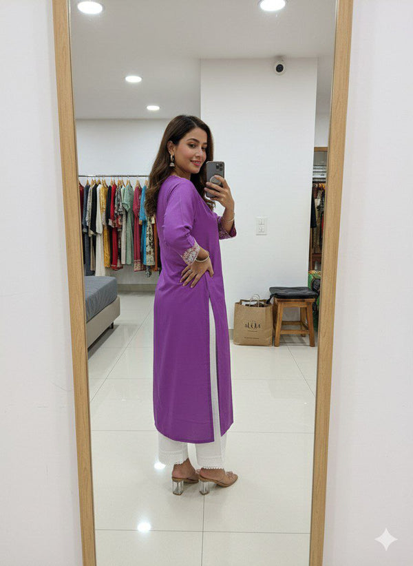 Daily Office Kurti Plazo Set