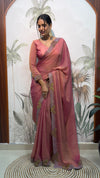 Moss Silk Ready-To-Wear Butterfly Saree