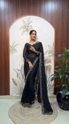 Moss Silk Ready-To-Wear Butterfly Saree