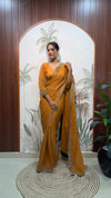 Moss Silk Ready-To-Wear Butterfly Saree