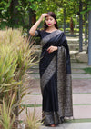 Kalamkari Weaving Banglori Raw Silk Saree