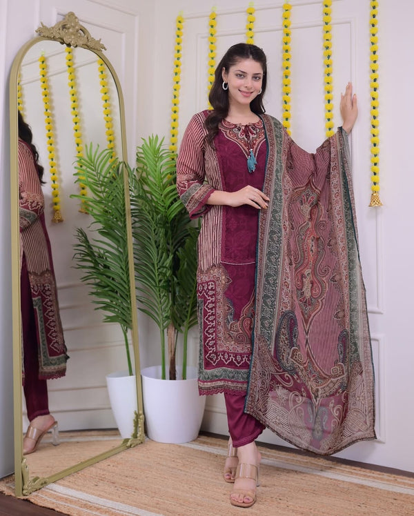 Rajhans Muslin Pakistani Suit