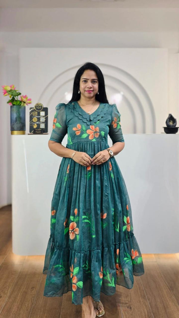 Ellie Printed Beautiful Maxi Dress