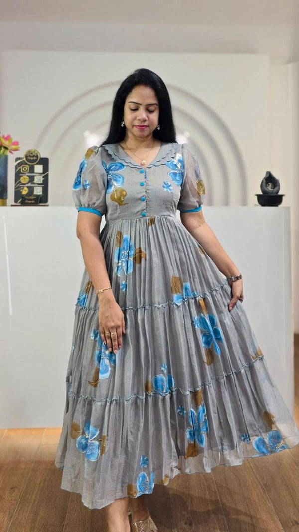 Ellie Printed Beautiful Maxi Dress