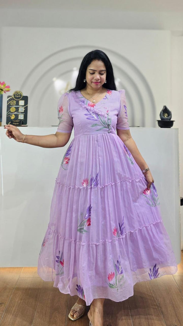 Ellie Printed Beautiful Maxi Dress