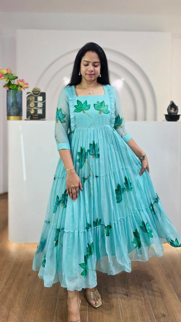 Ellie Printed Beautiful Maxi Dress