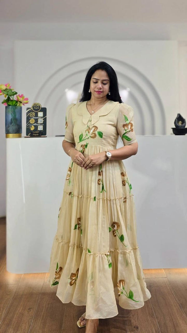 Ellie Printed Beautiful Maxi Dress