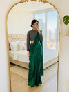 Emerald Cocktail Green Saree