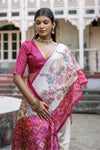 Isha Tussar Silk and Patola Print Saree