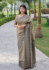Kalamkari Weaving Banglori Raw Silk Saree