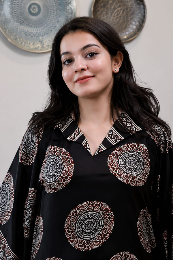 Ankita Ajrakh Printed Kaftan Dress