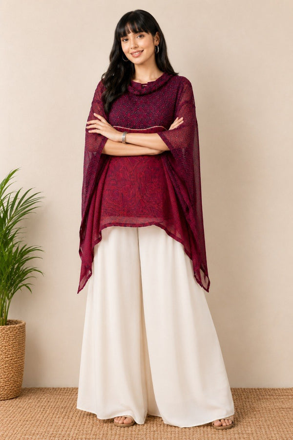 Kaira Premium Printed Kaftan Top