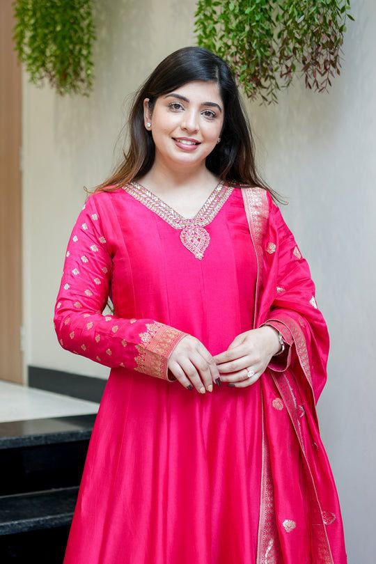Banarasi Anarkali Kurti Set