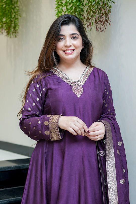 Banarasi Anarkali Kurti Set