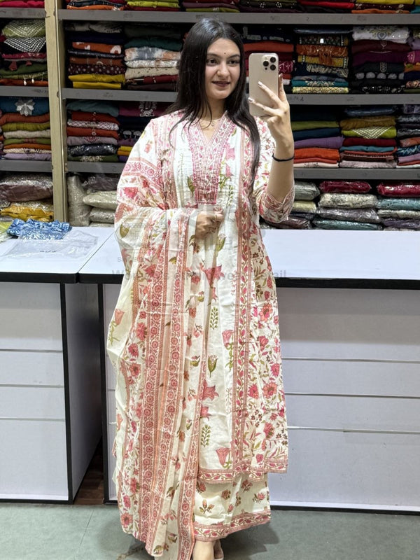 GULAB Pure Taj Cotton Suit Set