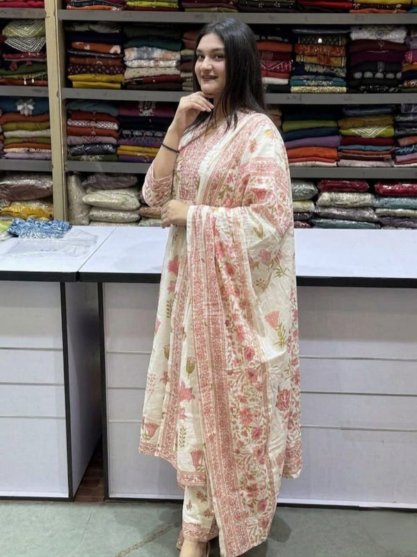GULAB Pure Taj Cotton Suit Set