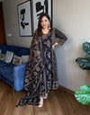 Ajarakh Buta Anarkali Suit Set