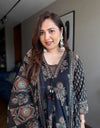 Ajarakh Buta Anarkali Suit Set