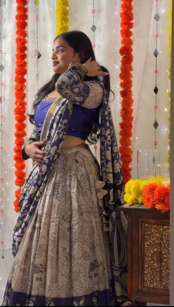 Casual Kalamkari Lehenga Choli