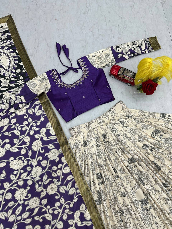 Casual Kalamkari Lehenga Choli