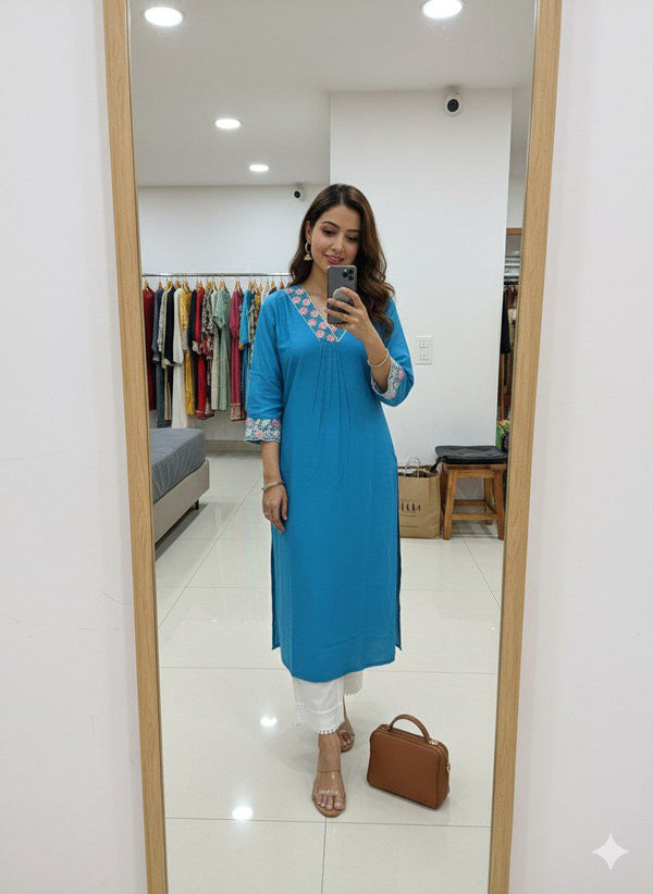 Daily Office Kurti Plazo Set