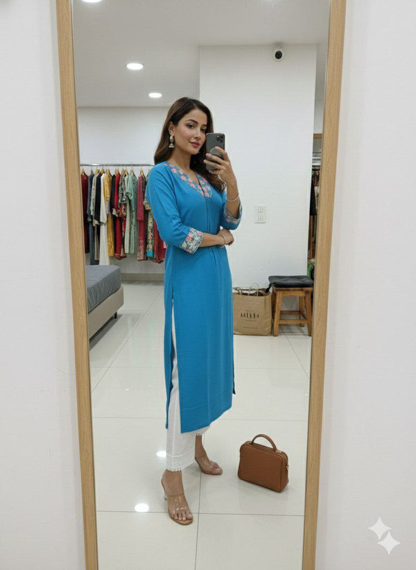 Daily Office Kurti Plazo Set