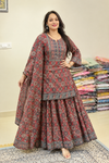 Simran Ajrakh Printed Mul Mul Cotton Gopi Dress