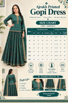 Roshni Kalamkari Printed Mul Mul Cotton Gopi Dress