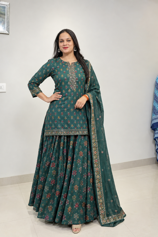 Roshni Kalamkari Printed Mul Mul Cotton Gopi Dress