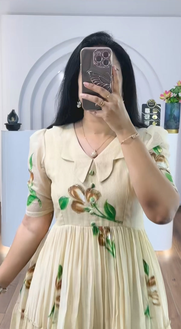 Ellie  Printed Beautiful Maxi Dress