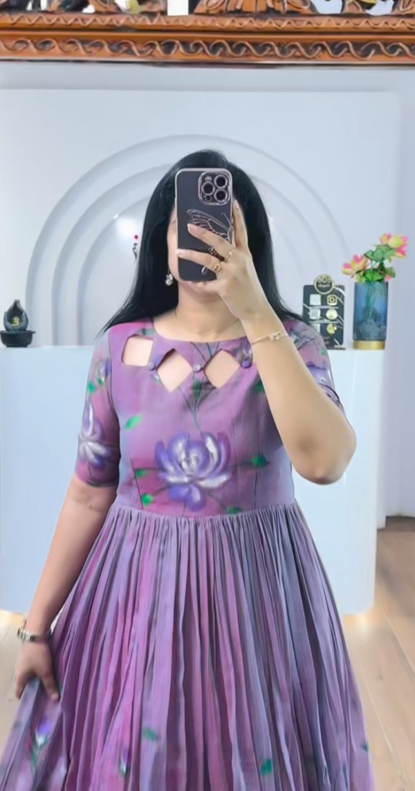 Ellie  Printed Beautiful Maxi Dress