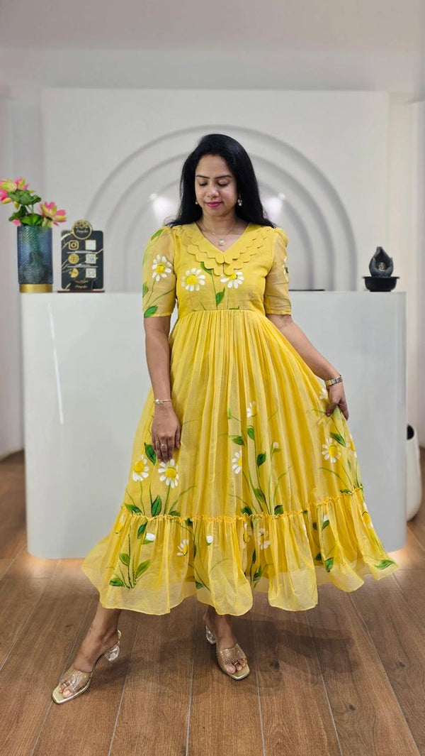 Ellie  Printed Beautiful Maxi Dress