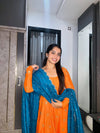 Orange Bloom Suit Set