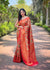 Tana Kanchipattu Silk Saree With Contrast Weaving Border Design.
