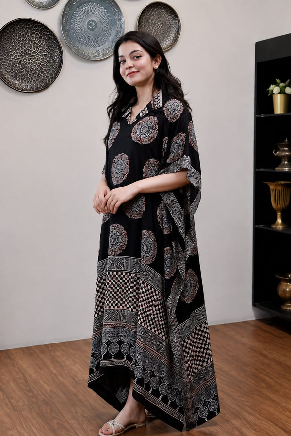 Ankita Ajrakh Printed Kaftan Dress