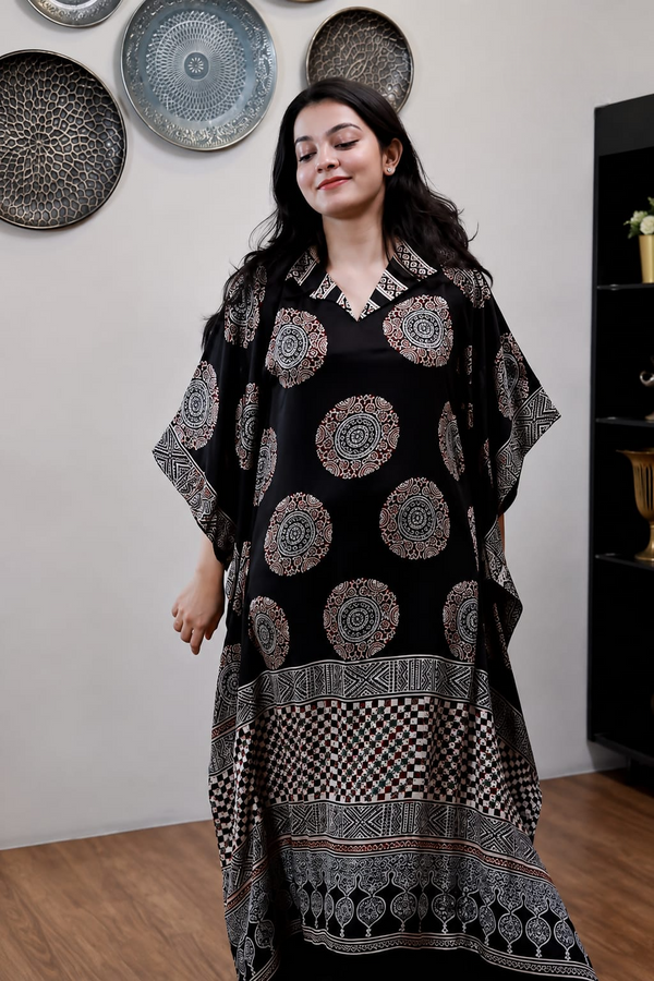 Ankita Ajrakh Printed Kaftan Dress