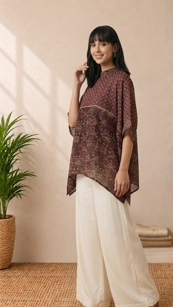 Kaira Premium Printed Kaftan Top