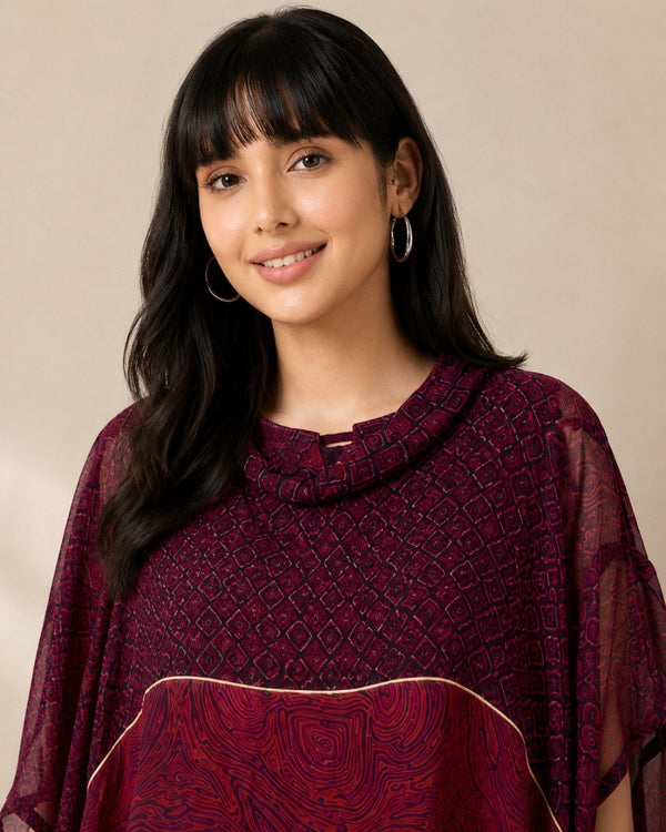 Kaira Premium Printed Kaftan Top