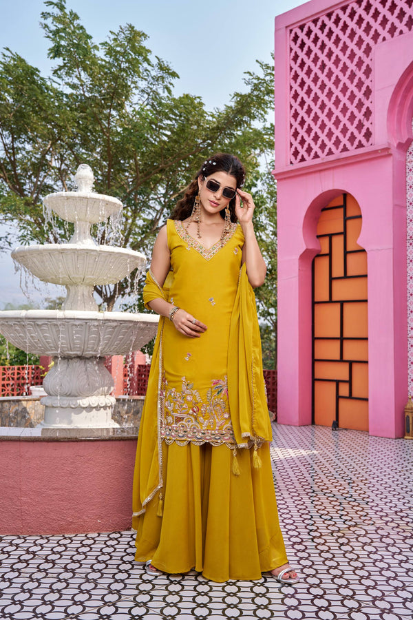 Stylish Festival Kurti Plazza Set