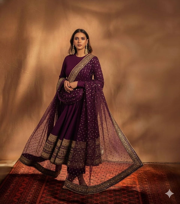 Heavy Embroidery Kurti Set