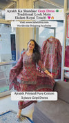 Simran Ajrakh Printed Mul Mul Cotton Gopi Dress