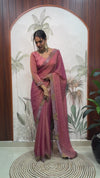 Moss Silk Ready-To-Wear Butterfly Saree